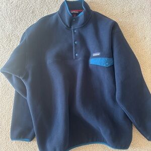 Patagonia Dark Blue Fleece synchilla sweater